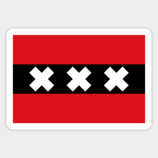 Flag of Amsterdam Magnet